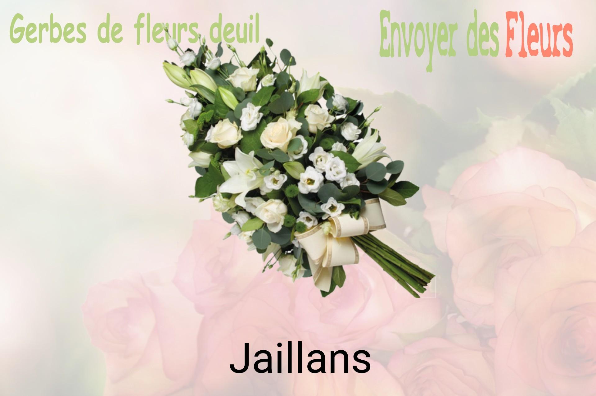 Gerbe de fleurs de deuil livrée à Jaillans